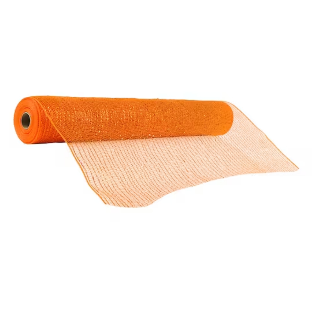3 for $15 || Celebrate It® Occasions™ Deco Mesh Ribbon 21" x 30' | NWT | Orange